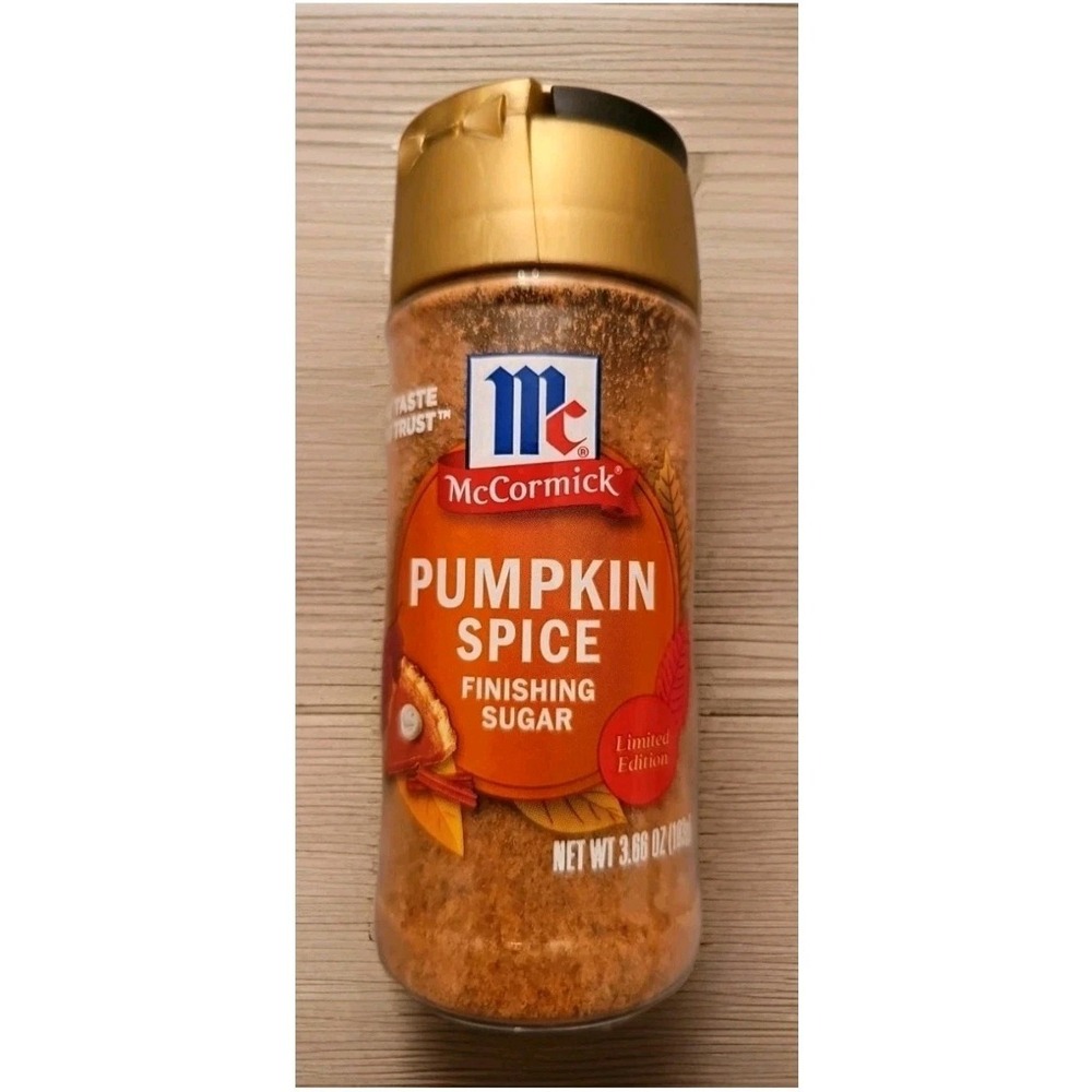 McCormick Finishing Sugar - Pumpkin Spice - Limited Edition!!! 3.66 oz